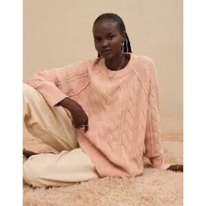MSRP $59 Aerie Unreal Crew Neck Cable Knit Sweater Size M-XL | QUICK SHIP